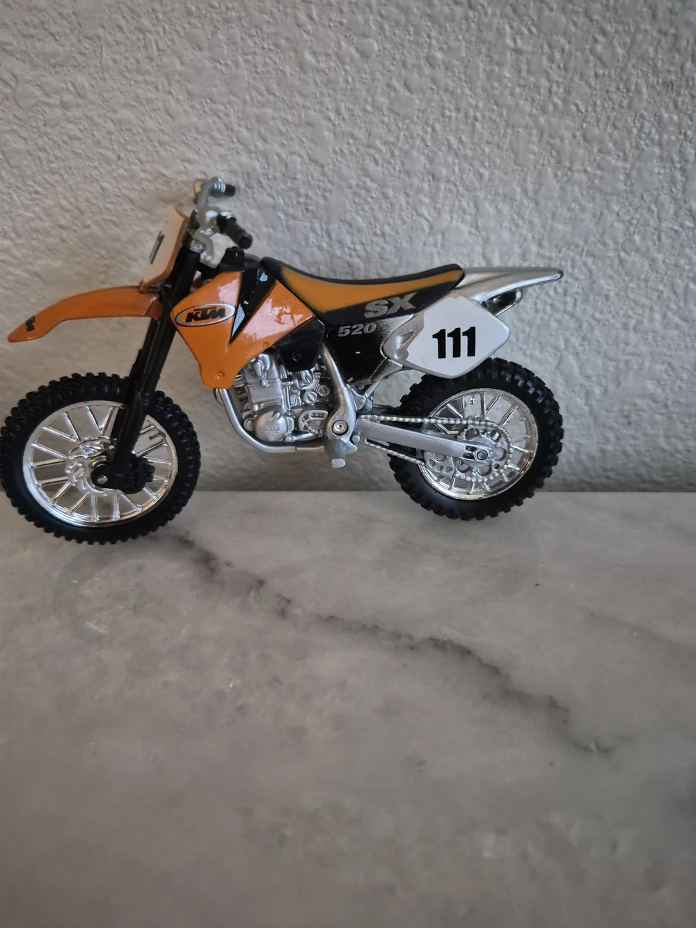 Honda KTM Yamaha Diecast Toy Motorcycles Lot, Multicolor, SX 520 Model